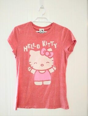 Adult Hello Kitty Pink Graphic Short Sleeve Tee